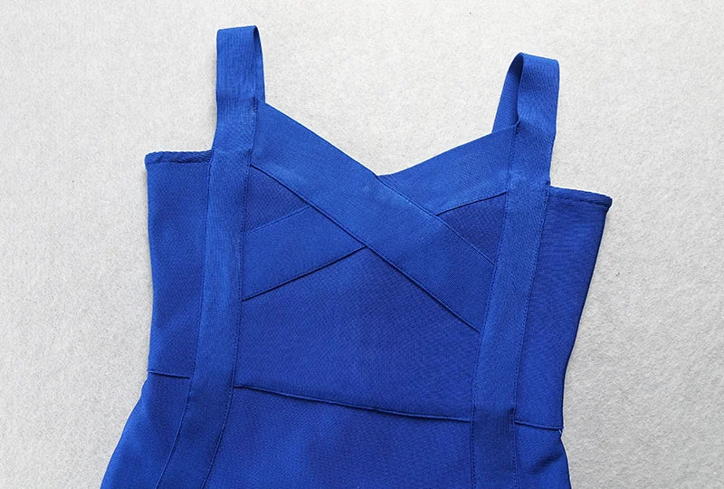 High-Quality Bodycon Bandage Dress - Rayon Knee-Length Evening Party Dress
