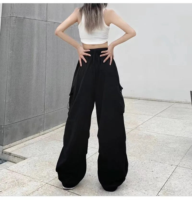 Women's Low Waist Baggy Joggers - Y2K Streetwear