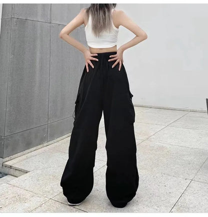 Women's Low Waist Baggy Joggers - Y2K Streetwear