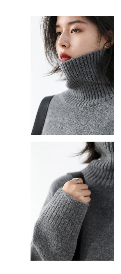 CHIC VEN Women's Turtleneck Sweater