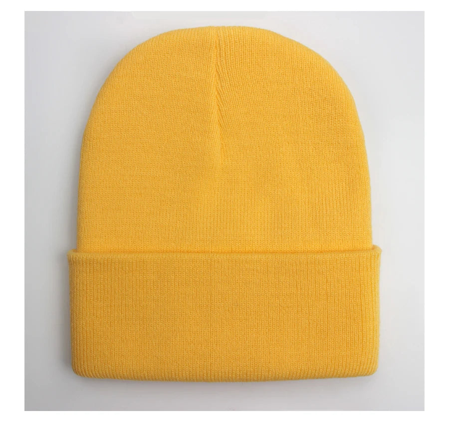 Unisex Wool Blend Beanie – Soft & Warm Knitted Cap for Winter