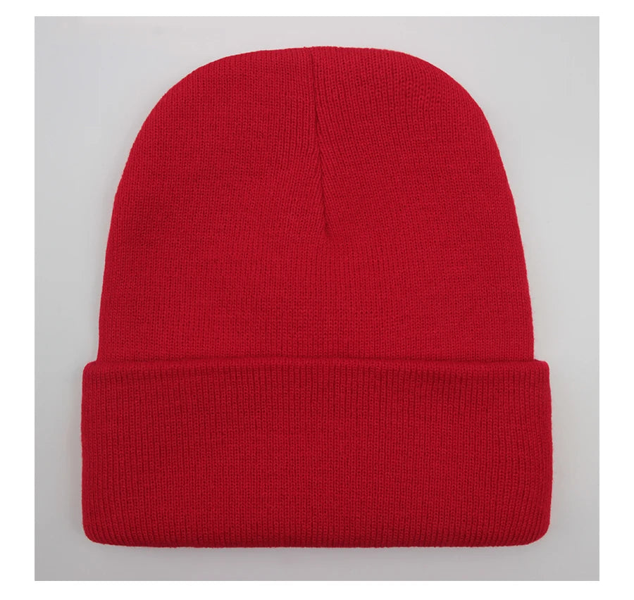 Unisex Wool Blend Beanie – Soft & Warm Knitted Cap for Winter