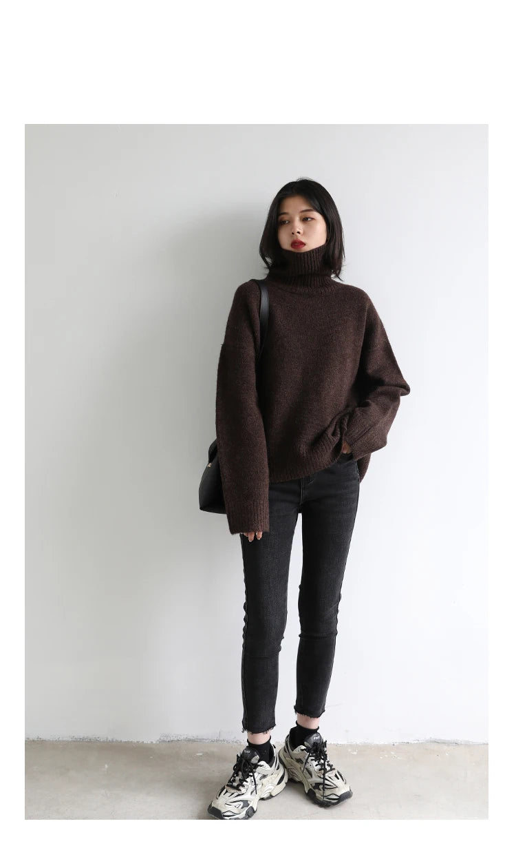 CHIC VEN Women's Turtleneck Sweater