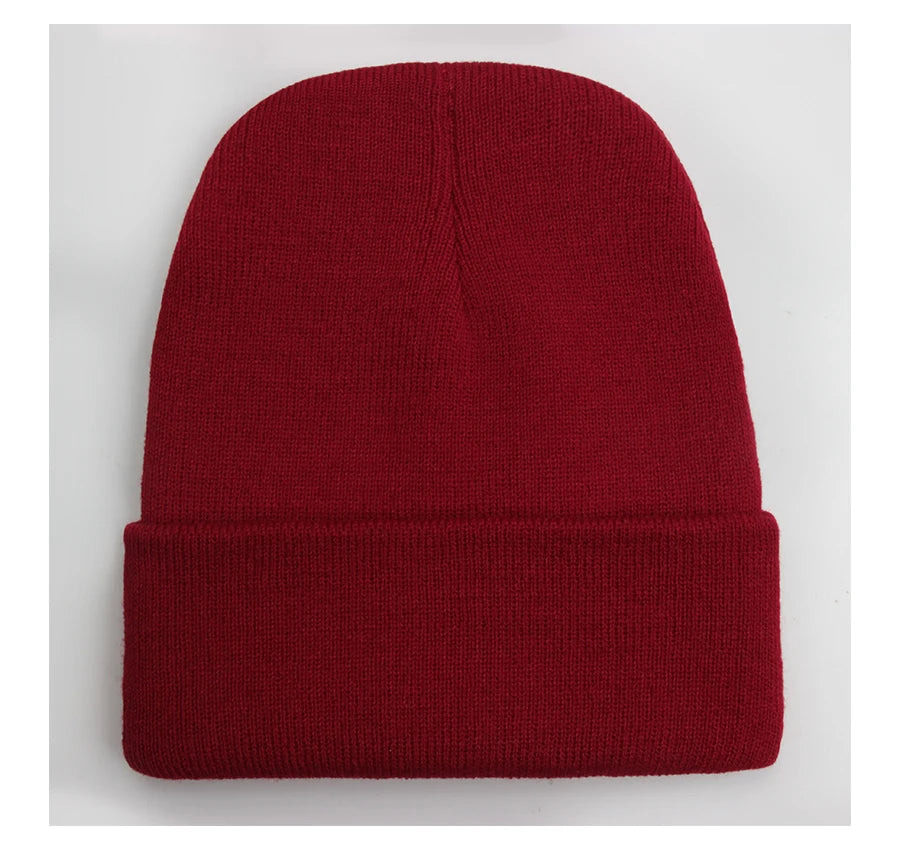 Unisex Wool Blend Beanie – Soft & Warm Knitted Cap for Winter