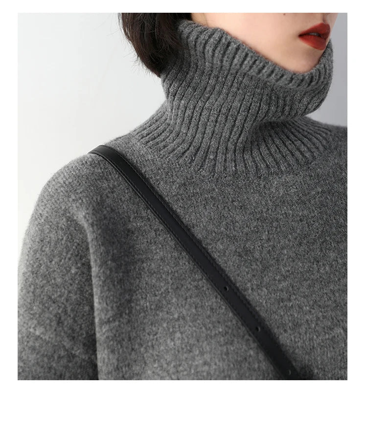 CHIC VEN Women's Turtleneck Sweater