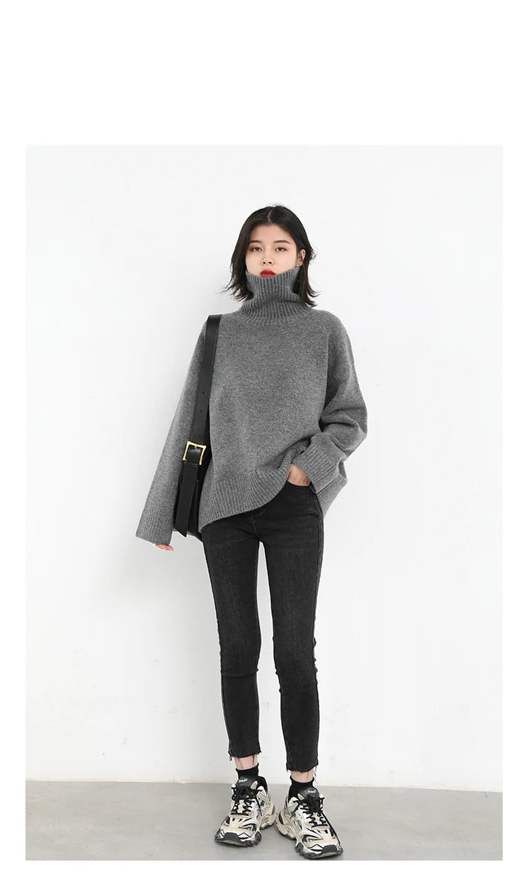 CHIC VEN Women's Turtleneck Sweater