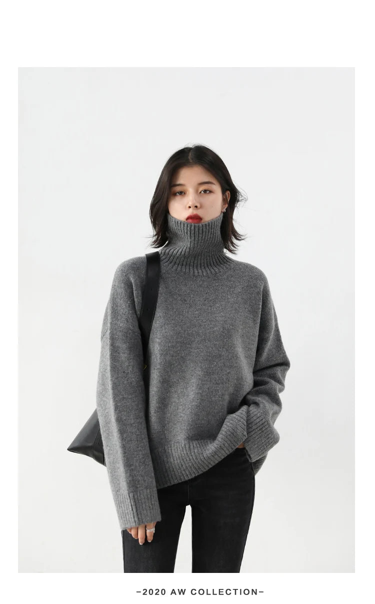 CHIC VEN Women's Turtleneck Sweater