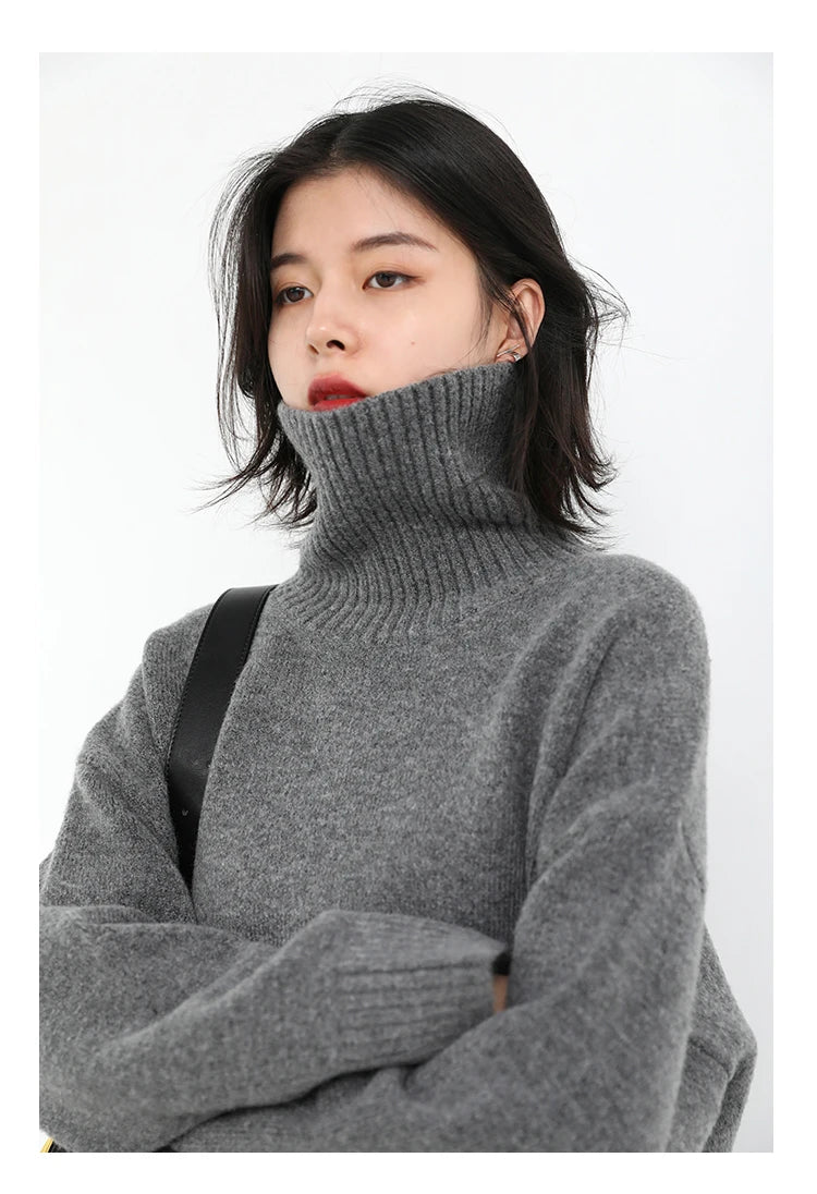 CHIC VEN Women's Turtleneck Sweater