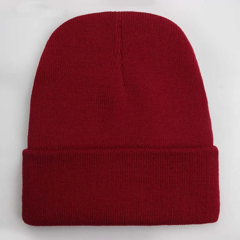 Unisex Wool Blend Beanie – Soft & Warm Knitted Cap for Winter