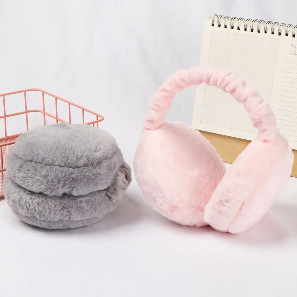 Autumn/Winter Adjustable Foldable Earmuffs - Unisex Plush Ear Warmers