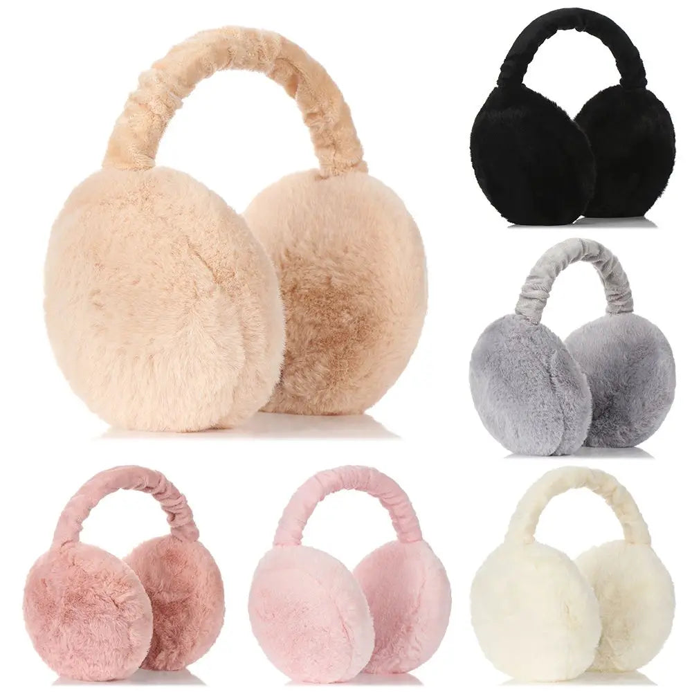 Autumn/Winter Adjustable Foldable Earmuffs - Unisex Plush Ear Warmers