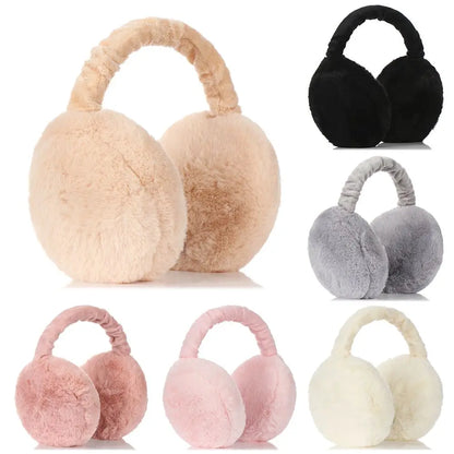 Autumn/Winter Adjustable Foldable Earmuffs - Unisex Plush Ear Warmers