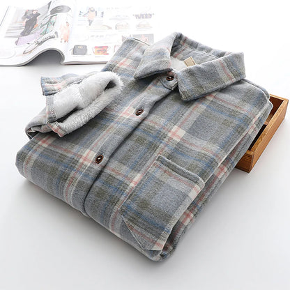 Women's Fleece-Lined Plaid Shacket