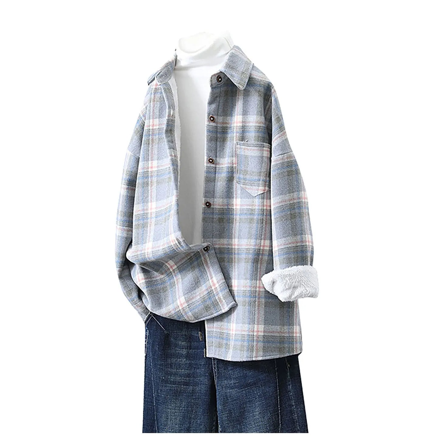 Women's Fleece-Lined Plaid Shacket