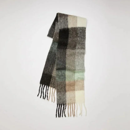 Luxury Winter Pashmina Scarf with Tassels - Designer Brand Shawl