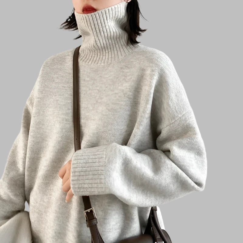 CHIC VEN Women's Turtleneck Sweater