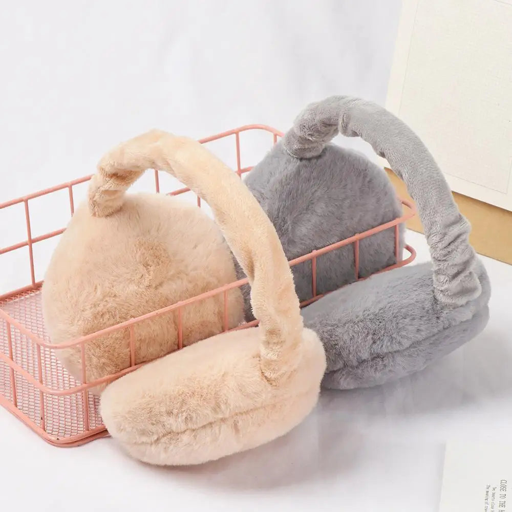 Autumn/Winter Adjustable Foldable Earmuffs - Unisex Plush Ear Warmers