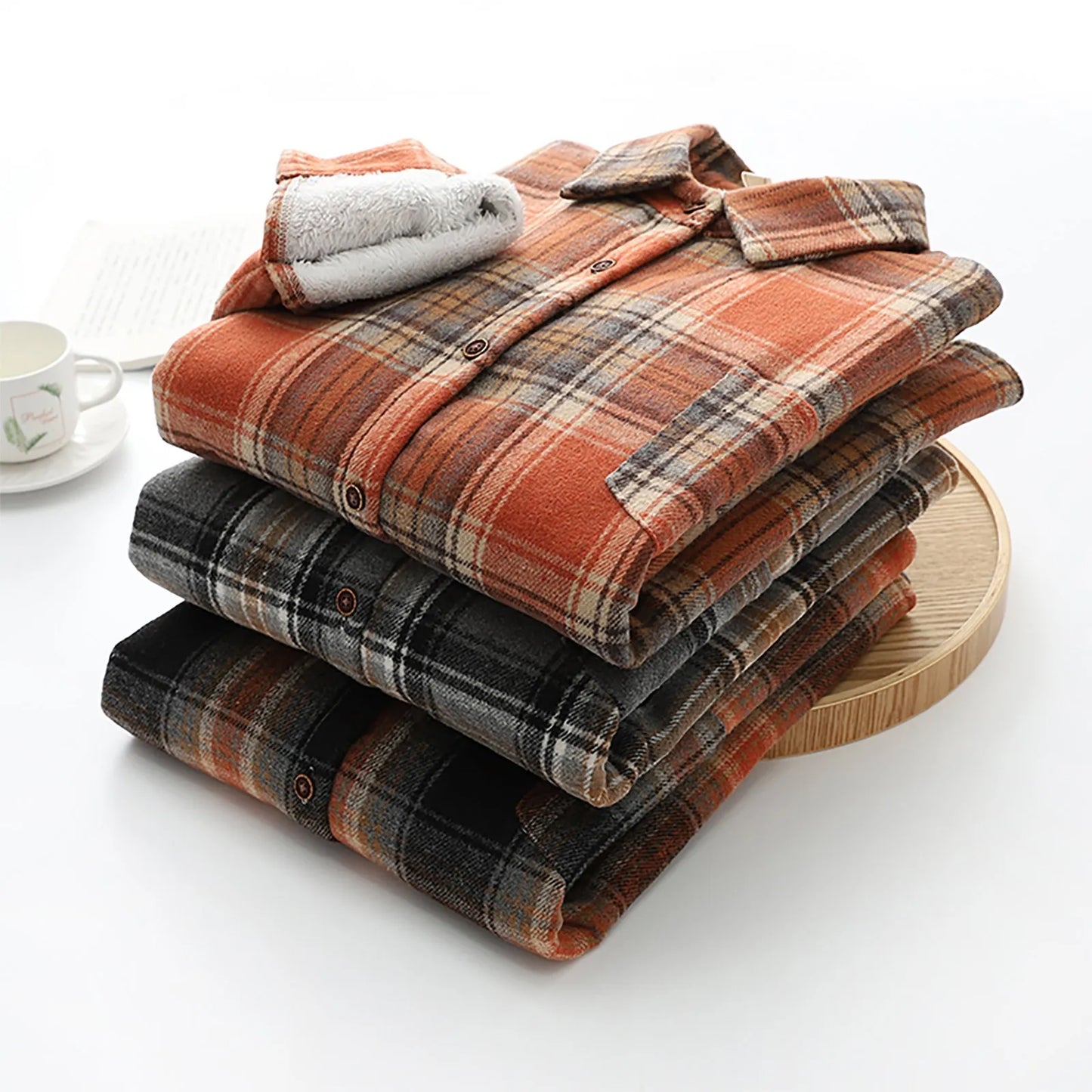 Women's Fleece-Lined Plaid Shacket