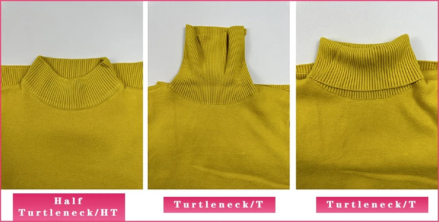 Elegant Velvet-Lined Turtleneck Sweater - Women's Slim Winter Knitwear