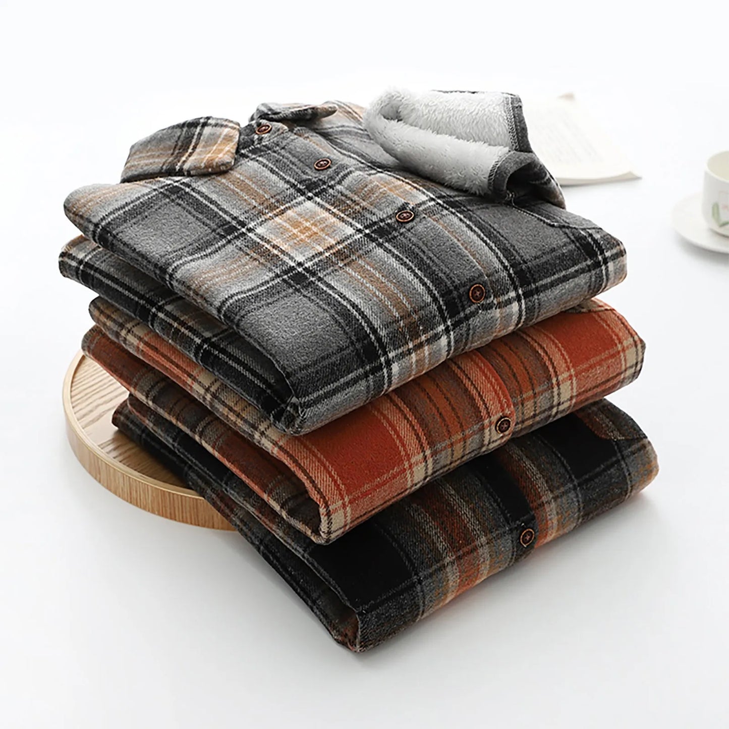 Women's Fleece-Lined Plaid Shacket