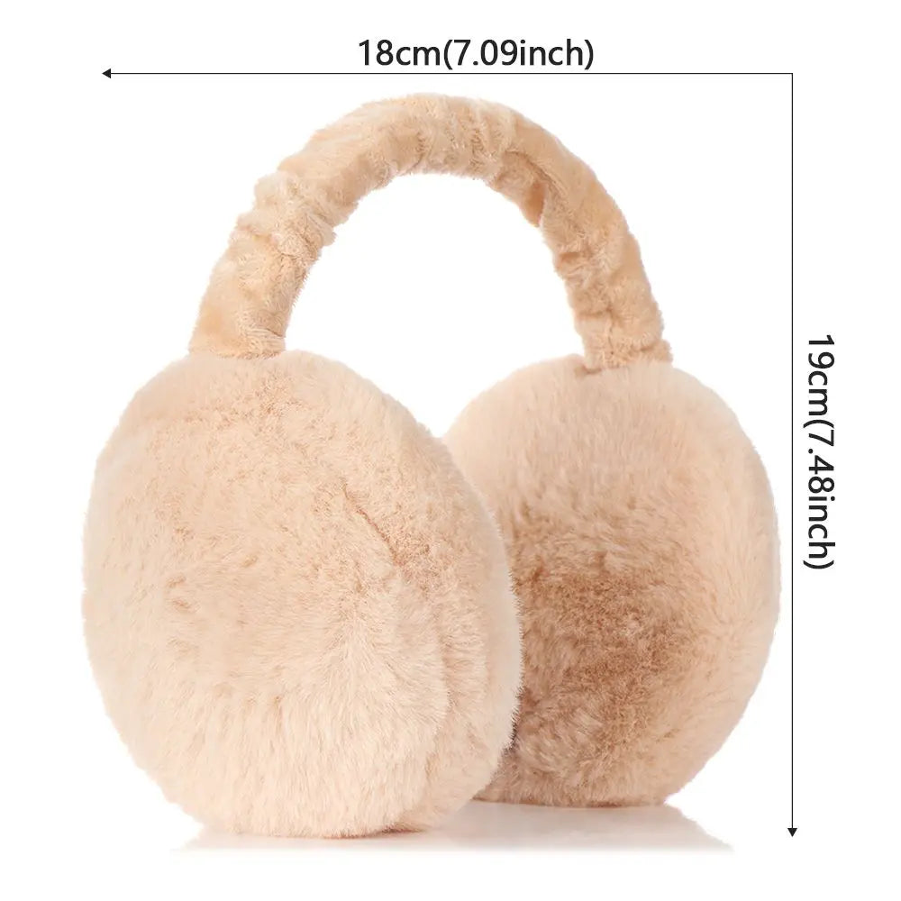 Autumn/Winter Adjustable Foldable Earmuffs - Unisex Plush Ear Warmers