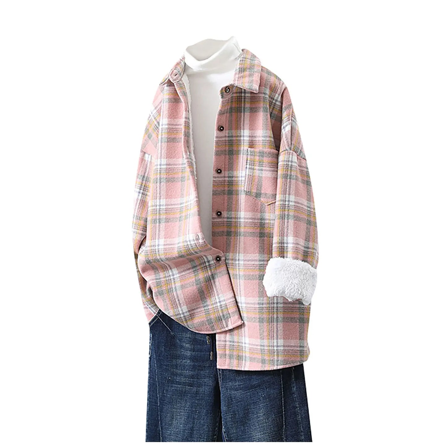 Women's Fleece-Lined Plaid Shacket