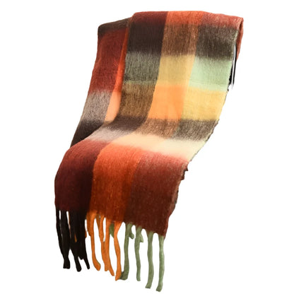 Luxury Winter Pashmina Scarf with Tassels - Designer Brand Shawl