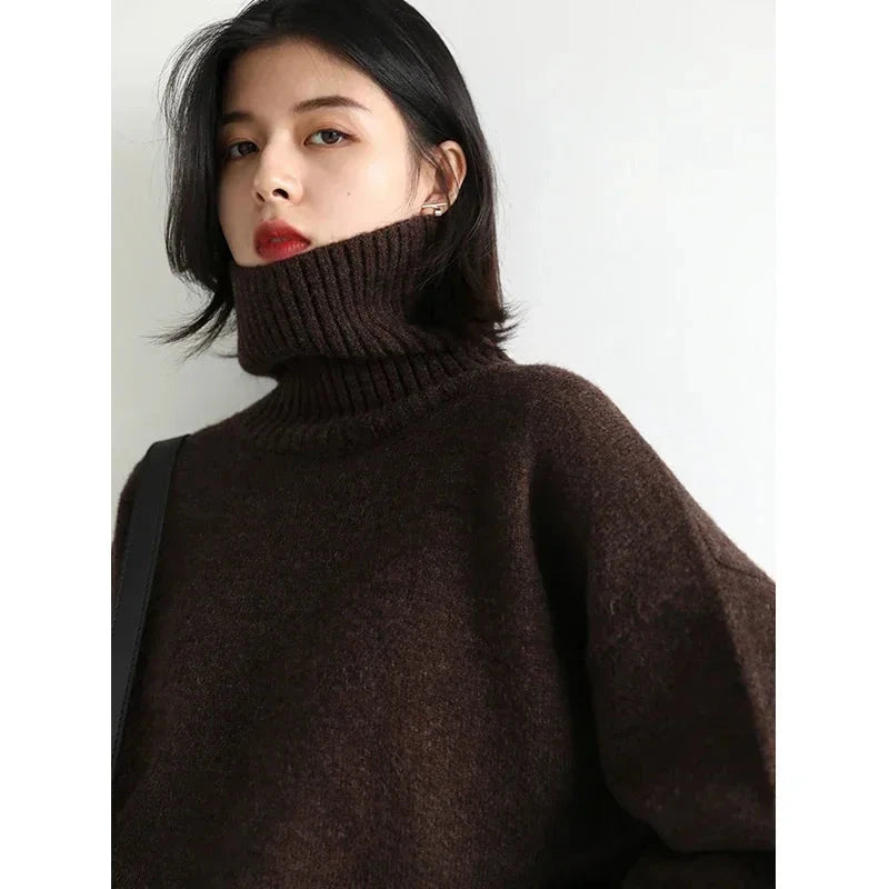 CHIC VEN Women's Turtleneck Sweater